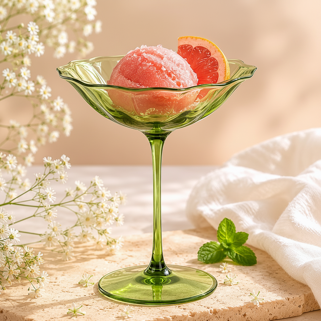 Champagneglas med vintagekant