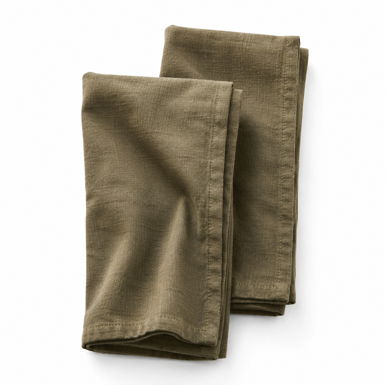 Tygservetter 2-Pack – Olivgrön