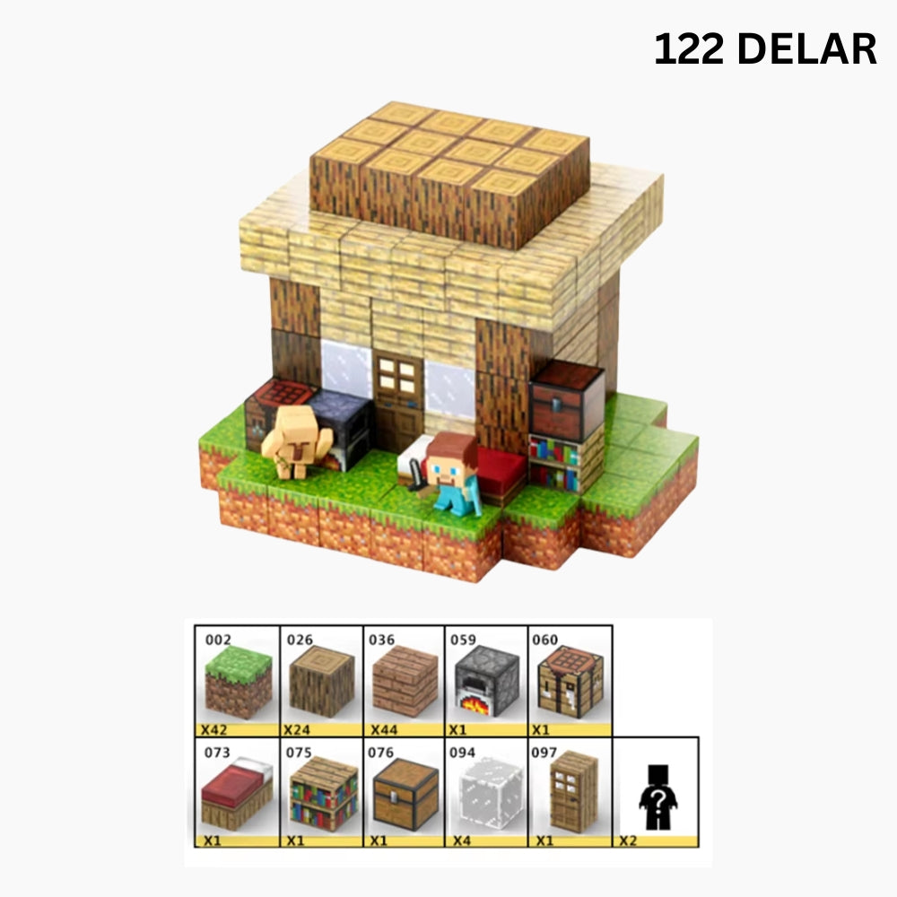 MINEBLOX Magnetiskt Byggset