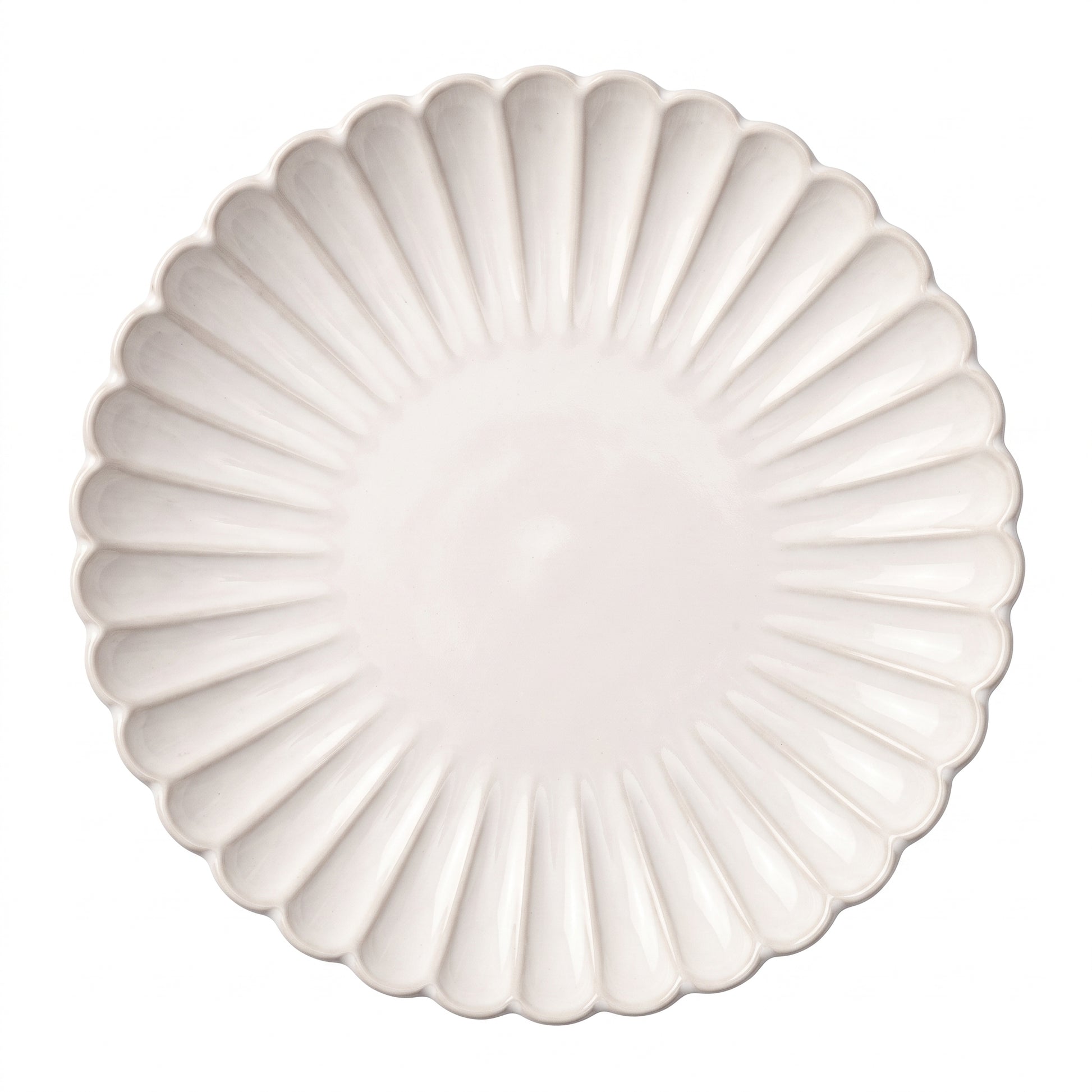 Räfflad middagstallrik - 24,5 cm