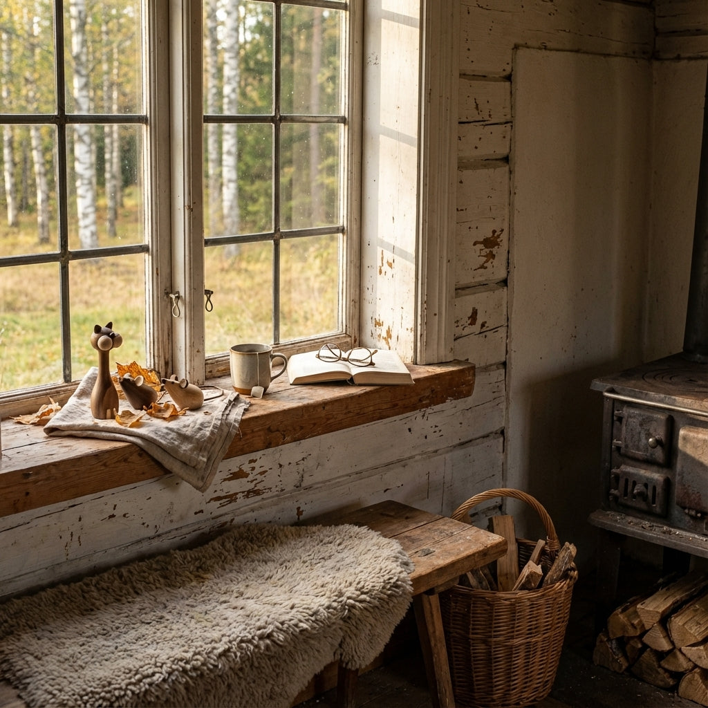 Träfigurer katt och råtta
