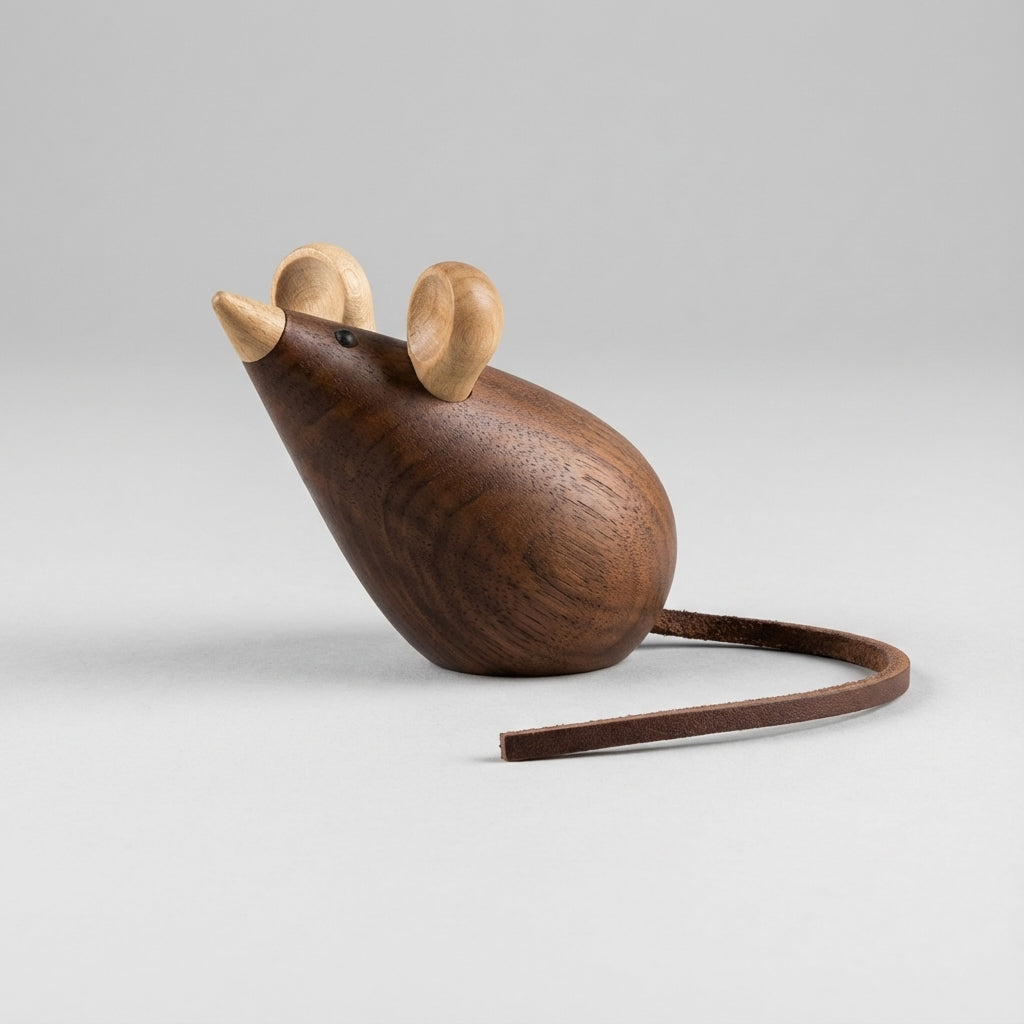 Träfigurer katt och råtta