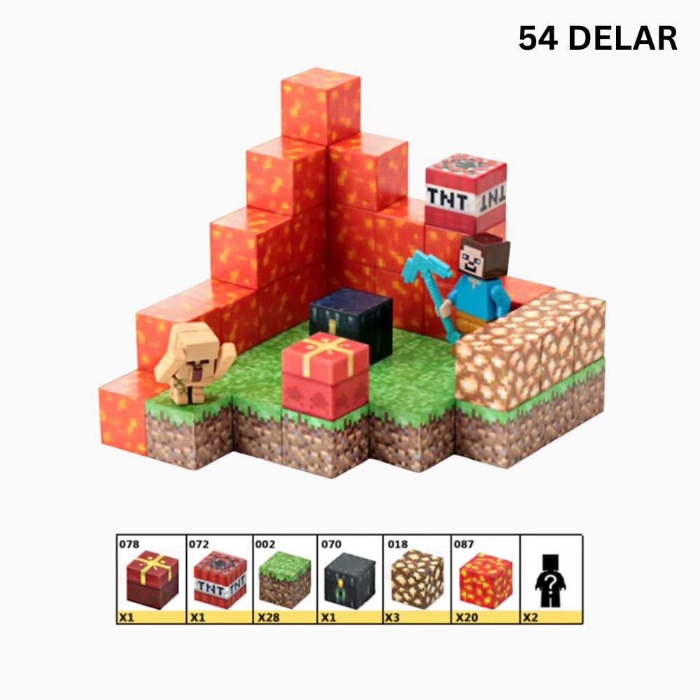 MINEBLOX Magnetiskt Byggset