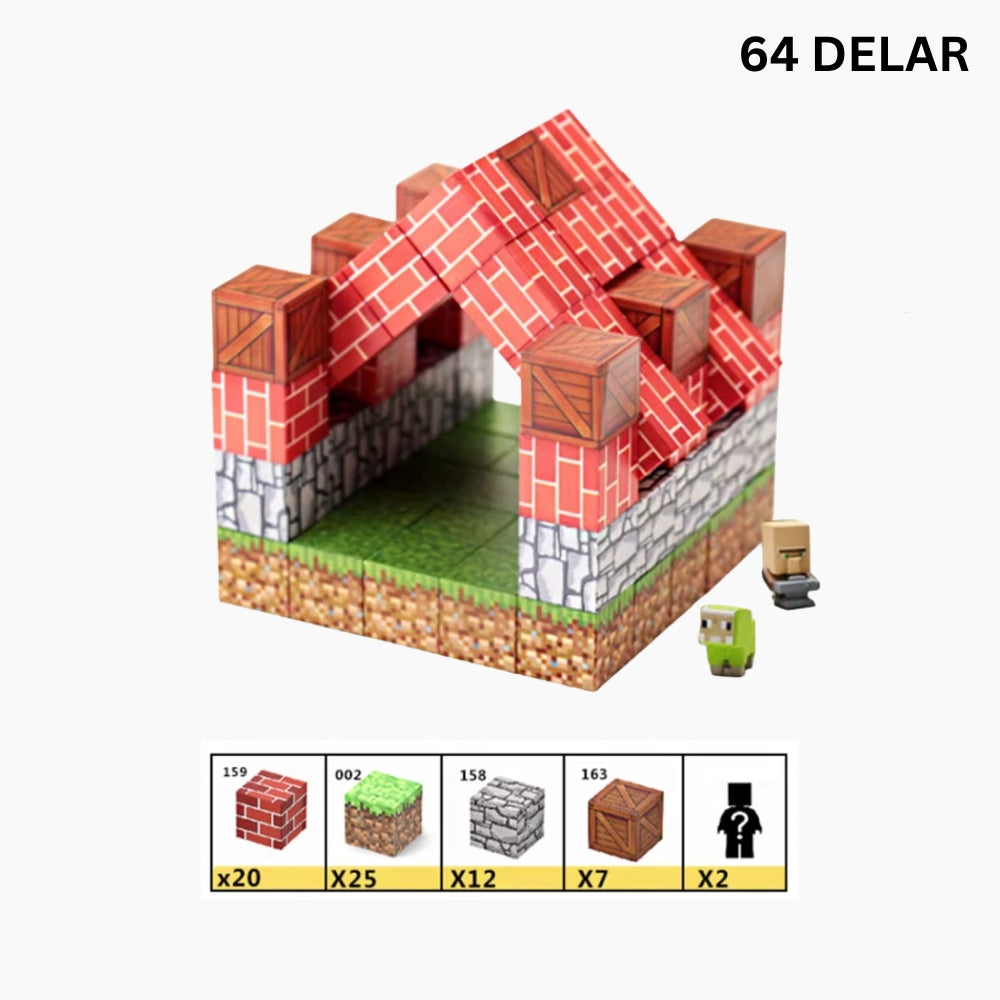 MINEBLOX Magnetiskt Byggset