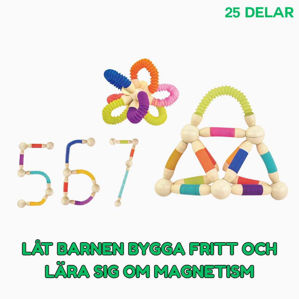 FLEXITUBE Magnetiskt Byggset